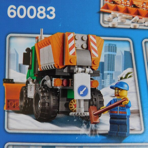 Lego City Snowplow Truck building set 60083 w/ detachable blade 196 pieces NISB - Picture 6 of 16